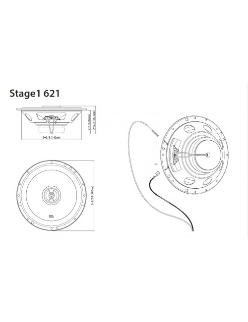 JBL - STAGE1621 - 6.5" coaxial