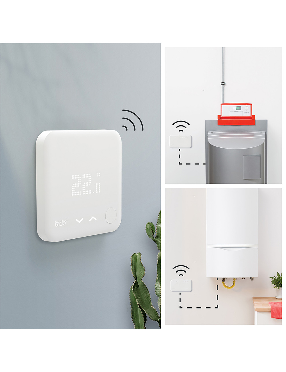 Thermostat intelligent sans fil Tado Kit de démarrage V3+