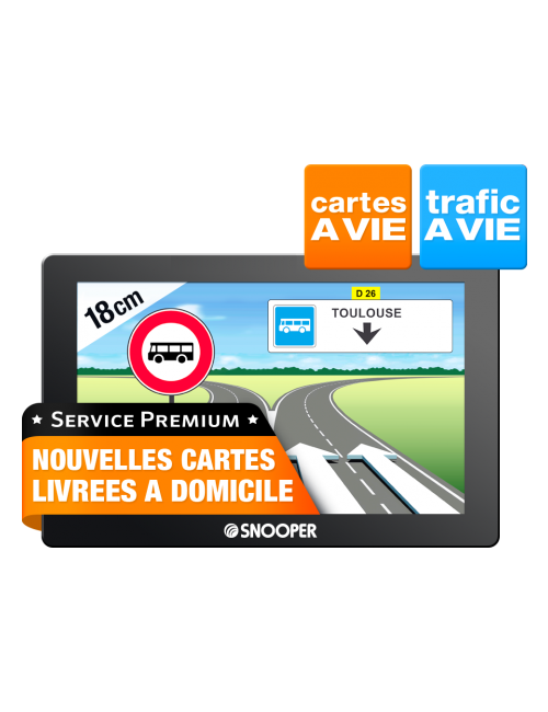 GPS autocar Snooper AC6600 7"