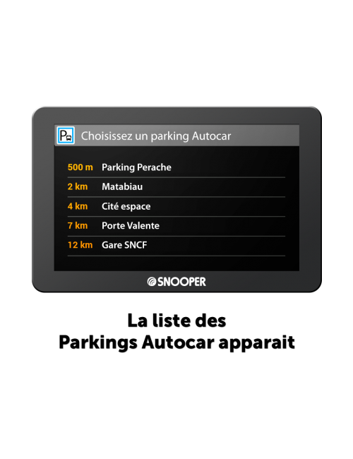 GPS autocar Snooper AC6600 7"